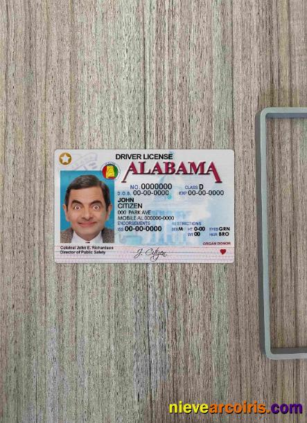 USA Alabama driving license photolook